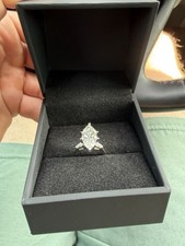 3 Ct. Marquis Engagement Ring Lab Created picture