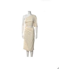 NWT $540 Moschino Jeans cutout waist one shoulder dress picture