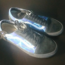 Vans Old Skool Off-The-Wall Skate Shoes Lightning Blue Size 8 picture