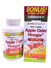 Purely Inspired Apple Cider Vinegar Weight Loss, Non Stimulant 100 Tablets picture