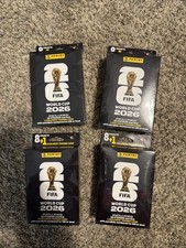 4x Panini FIFA World Cup 2026 Sticker Pack Box 9 Packets 56 Stickers + 1 Card picture