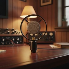 Vintage Condenser Microphone 25mm Diaphragm XLR Studio Vocal Broadcasting picture
