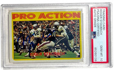 1972 Topps Roger Staubach Signed In Action Rookie RC HOF 85 PSA AUTO 10 picture