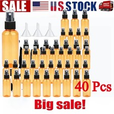 40 Pack Travel Spray Bottle Plastic Transparent Empty Atomizer BPA-Free 80ml/3oz picture