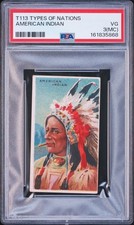 1910 T113 Types Of Nations American Indian Multi Brands PSA 3(MC) picture