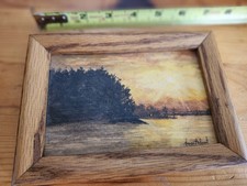 Vintage Montana Artist Nancy Balyeat painting picture