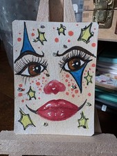 ACEOs Original Watercolor NOT PRINT | Clowned (series) 2.5 x 3.5 | artbynight3 picture