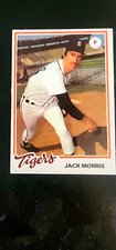 Topps 1978 BURGER KING ROOKIE #8 Jack Morris Detroit Tigers Baseball Card HOF NM picture