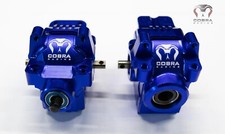 Aluminum Front + Rear Differentials COMPLETE for Traxxas Slash Rustler 4x4 BLUE picture