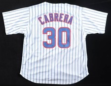 Edward Cabrera Signed Chicago Cubs Pinstriped Jersey (Wilder) Newest Cub Pitcher picture