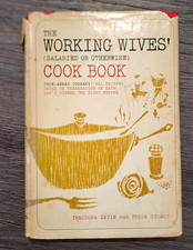 1963 The Working Wives Cook Book Zavin Stuart Vintage Hardcover Dust Jacket picture