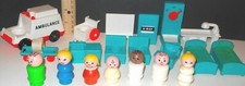 VTG Fisher Price Little People #931 Play Family Hospital Replacements ~ Pick 1 picture
