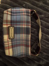 Vintage Tommy Hilfiger Small 8x5 Blue Plaid Handbag Purse Woman picture