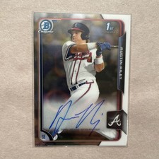 2015 Bowman Draft - Chrome Draft Pick Autographs Austin Riley #BCA-ARI (AU, RC) picture