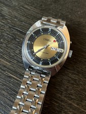 Vintage Slava Avtozavod USSR Mechanical Watch Day-Date Gold Dial picture
