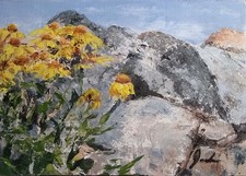 Original hand signed Oil Painting 5 x 7 inch on wood panel picture