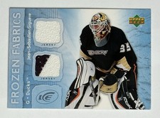 2007-08 UD ICE Jean Sebastien-Giguere GU 2 Color Jersey Card ANA Ducks  picture