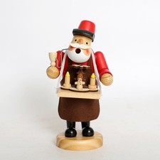Handcrafted Wooden Incense Smoker Figurine - 7.5