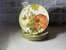 Pier 1 Harvest Garden NEW Salad Plates Four 9
