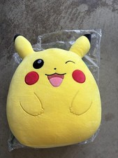 Squishmallows Pokemon Pikachu Yellow Plush Medium Toy Jazwares New Tags Pillow. picture