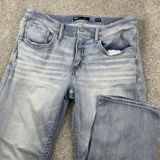 BKE Jake Straight Leg Jeans Mens 36x32 (Fit 35x32) Light Wash Stretch Denim Blue picture