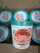 6*Garnier Fructis Plumping Treat 3-In-1 Hair Mask Watermelon Extract 13.5 picture