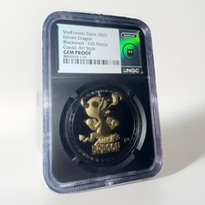 Veefriends Coins 2026 DRIVEN DRAGON Blackened Gold - Gilt Medal Classic Art picture