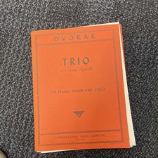 Dvorak Piano Trio In F Minor, Op. 65 Music Parts  International Edition picture