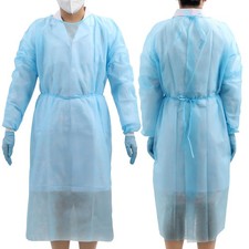 Disposable Medical Isolation Gowns PP Soft Gowns with Knitted Elastic Cuffs picture
