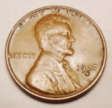 1937 S Lincoln Wheat Cent / Penny  AVE CIRCULATED  **FREE SHIPPING** picture