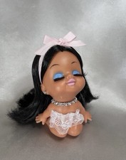 ArtistaJ OOAK Vtg Kitsch Kawaii Retro Kiss Me Cutie Soft Vinyl Sofubi Figurine picture