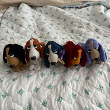 Applause Hush Puppies 1998 Bean Bag Plush Dogs Lot of 5 Small Multicolor picture