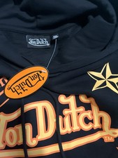 Von Dutch Men’s 3XL Big & Tall Black Pullover Hoodie Logo Graphic Pockets picture