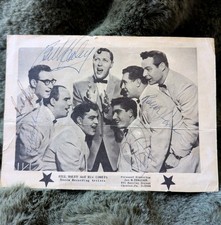 Bill Haley and His Comets Autographed Photo Post Card Hand Signed By Band Decca picture