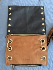 Hammitt  Reversible Crossbody Rivet Bag Purse Black/Brown Gold Rivets Used Once picture