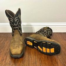 Ariat Work Waterproof Composite Toe 400g Pull-On EH Boots Mens 8D picture