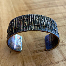 Authentic Navajo Yazzie Tufa Cast Sterling Silver Bracelet picture