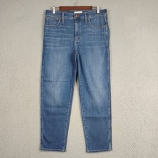 Madewell Stovepipe Jeans Women Size 31 Straight Leg High Rise Medium Wash MB466 picture