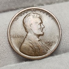 1909-S Lincoln Wheat Penny Cent 1c Low Mintage Semi-key Date US Coin LCAkk picture