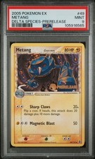 2005 POKEMON EX DELTA SPECIES PRERELEASE #49 METANG PSA 9 picture