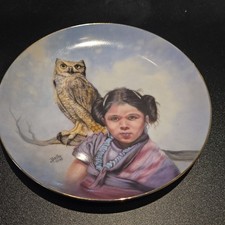 Artaffects Loyal Guardian Proud Young Spirits Porcelain Plate LE COA 2405A picture