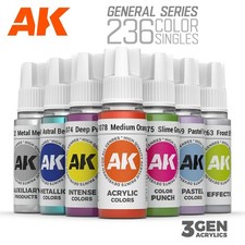 AK Interactive: GENERAL Series Paints – Acrylic Color Model Paint - 18ml Singles picture