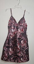 Laundry By Shelli Segal Dress NWT SZ 2 V-neck Lined Jacquard Fit & Flare Pockets picture