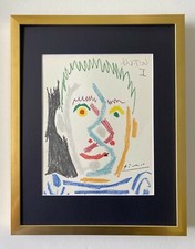 PABLO PICASSO + 1964 SIGNED SUPERB PRINT MATTED 11 X 14 + LIST $695 picture