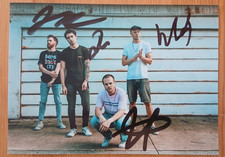 DEAD POET SOCIETY original autographs full band ROCK in hand signed 18 x13 RARE picture