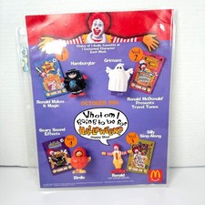 *Very Rare* 1995 McDonald's Employee Halloween Happy Meal Sign w/ Program Dates picture