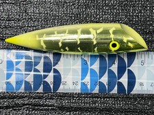 Vintage Luhr Jensen J-Plug #4 Rattle Glo Dill Pickle 1112 Salmon Trout Lure picture