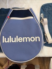 lululemon athletica Prep Blue Lavender Round Crossbody Bag Racket Holder Bag picture