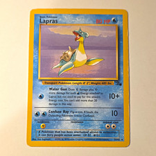 Wotc Pokémon TCG Lapras 25/62 Fossil unlimited Regular Eng Rare 80 HP picture