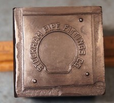 1946 STOCKHAM PIPE FITTINGS CO Employee Badge STEEL STAMPING DIE Robbins RB829 picture